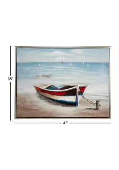 Top 10 🥰 Coastal Canvas Framed Wall Art by Monroe Lane ⭐ -Monroe Lane Sales Belk 16112