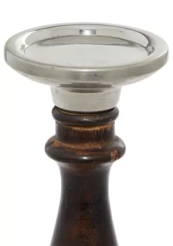 Cheap 🔥 Mango Wood Traditional Candle Holder Set of 3 by Monroe Lane 🛒 -Monroe Lane Sales Belk 16156