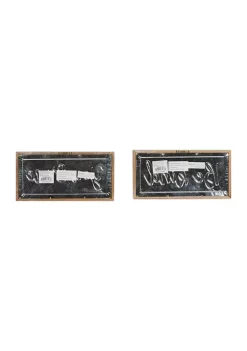 Best Sale ⌛ Iron Farmhouse Wall Décor - Set of 2 by Monroe Lane ⭐ -Monroe Lane Sales Belk 16219