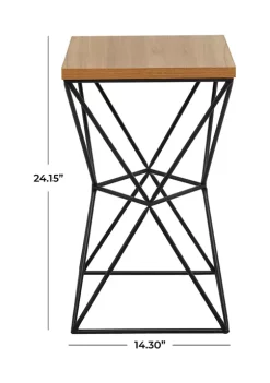 Discount 🌟 Contemporary Metal Accent Table by Monroe Lane 😍 -Monroe Lane Sales Belk 16238