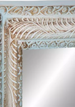 Hot Sale 👍 Farmhouse Wood Wall Mirror by Monroe Lane 🧨 -Monroe Lane Sales Belk 16250