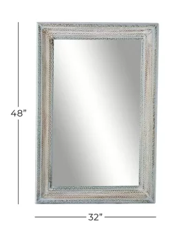 Hot Sale 👍 Farmhouse Wood Wall Mirror by Monroe Lane 🧨 -Monroe Lane Sales Belk 16251