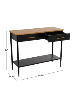 Outlet 😍 Contemporary Metal Console Table by Monroe Lane ✨ -Monroe Lane Sales Belk 16268