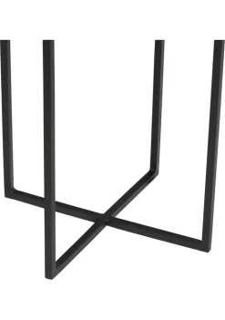 Outlet ✨ Contemporary Teak Wood Accent Table by Monroe Lane 🔔 -Monroe Lane Sales Belk 16304