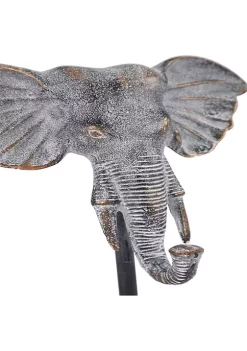 Flash Sale ✔️ Set of 2 Eclectic Metal Elephant Sculptures by Monroe Lane ⌛ 7 Flash Sale ✔️ Set of 2 Eclectic Metal Elephant Sculptures by Monroe Lane ⌛ -Monroe Lane Sales Belk 16318