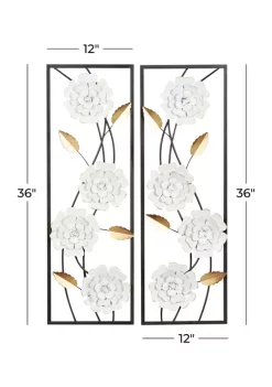 Wholesale 🎁 Contemporary Metal Wall Decor - Set of 2 by Monroe Lane 🔥 -Monroe Lane Sales Belk 16355