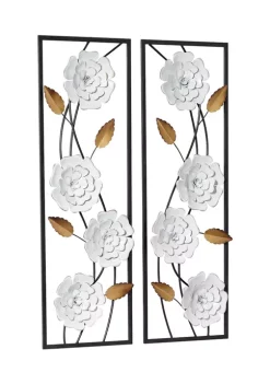 Wholesale 🎁 Contemporary Metal Wall Decor - Set of 2 by Monroe Lane 🔥 -Monroe Lane Sales Belk 16356