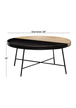 Wholesale 🧨 Contemporary Metal Coffee Table by Monroe Lane ⌛ -Monroe Lane Sales Belk 16369