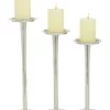 Best Pirce 🧨 Modern Aluminum Candle Holder - Set of 3 by Monroe Lane 🛒