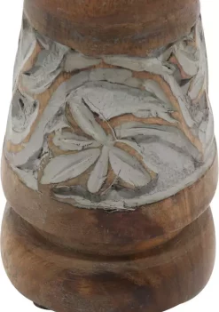 Promo 🥰 Country Cottage Wood Candle Holder - Set of 3 by Monroe Lane 🧨 -Monroe Lane Sales Belk 16426