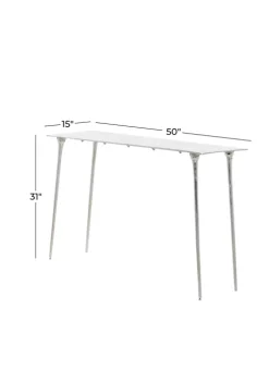 Top 10 💯 Glam Aluminum Console Table by Monroe Lane 👍 -Monroe Lane Sales Belk 16459