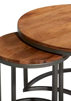 Deals 🌟 Contemporary Wood Coffee Table - Set of 3 by Monroe Lane ⌛ -Monroe Lane Sales Belk 16483