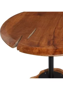 Discount 💯 Contemporary Teak Wood Accent Table by Monroe Lane ✔️ -Monroe Lane Sales Belk 16502