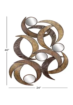 Hot Sale ✔️ Contemporary Metal Wall Decor by Monroe Lane 😀 -Monroe Lane Sales Belk 16522