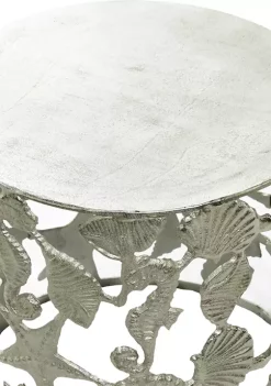 Best deal ✨ Coastal Aluminum Accent Table by Monroe Lane ✔️ -Monroe Lane Sales Belk 16574