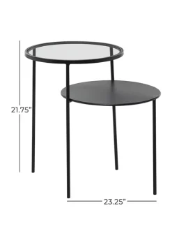 Cheapest 🌟 Modern Metal Accent Table by Monroe Lane 🎉 -Monroe Lane Sales Belk 16620