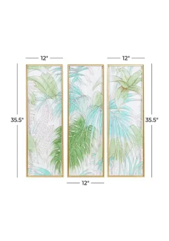 Cheap 🎁 Coastal Glass Wall Decor - Set of 3 by Monroe Lane 😉 -Monroe Lane Sales Belk 16654