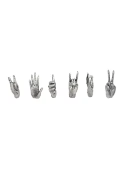 Buy ❤️ Modern Polystone Sculpture - Set of 6 by Monroe Lane ❤️