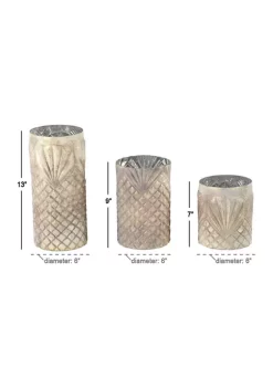 Best reviews of 😍 Vintage Glass Candle Holder - Set of 3 by Monroe Lane ❤️ -Monroe Lane Sales Belk 16701