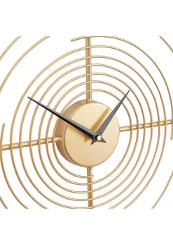 New 🎁 Contemporary Metal Wall Clock by Monroe Lane 🌟 -Monroe Lane Sales Belk 16738