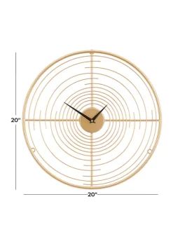 New 🎁 Contemporary Metal Wall Clock by Monroe Lane 🌟 -Monroe Lane Sales Belk 16739