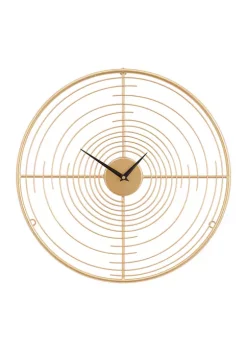 New 🎁 Contemporary Metal Wall Clock by Monroe Lane 🌟 -Monroe Lane Sales Belk 16741
