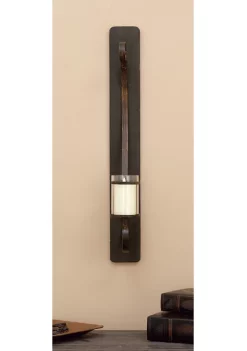 Discount 🎁 Rustic Metal Wall Sconce by Monroe Lane 🤩 -Monroe Lane Sales Belk 16743