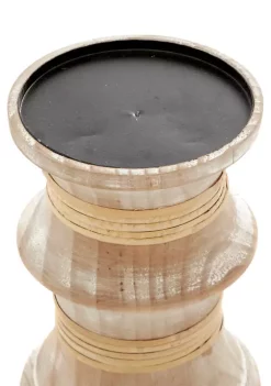 New ❤️ Pine Natural Candle Holder Set of 3 by Monroe Lane 🌟 -Monroe Lane Sales Belk 16751