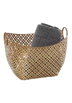 Top 10 🎁 Contemporary Metal Storage Basket by Monroe Lane 🌟 -Monroe Lane Sales Belk 16791