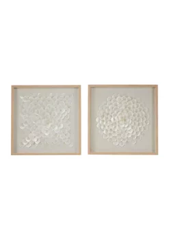 Top 10 🧨 Coastal Shell Shadow Box - Set of 2 by Monroe Lane ⭐ -Monroe Lane Sales Belk 16802