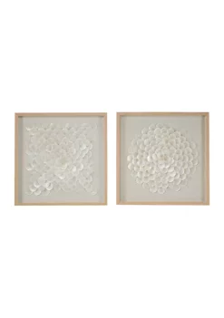 Top 10 🧨 Coastal Shell Shadow Box - Set of 2 by Monroe Lane ⭐ -Monroe Lane Sales Belk 16803