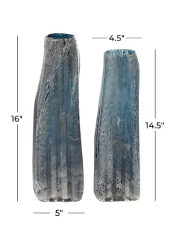 Discount 🎉 Contemporary Glass Vase - Set of 2 by Monroe Lane ❤️ -Monroe Lane Sales Belk 16840