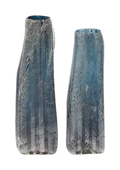 Discount 🎉 Contemporary Glass Vase - Set of 2 by Monroe Lane ❤️ -Monroe Lane Sales Belk 16841