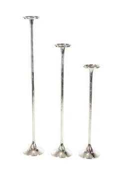 Promo 👏 Modern Aluminum Candle Holder - Set of 3 by Monroe Lane 🎁 -Monroe Lane Sales Belk 16846