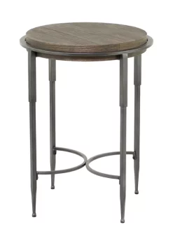 New 🥰 Industrial Metal Accent Table by Monroe Lane ⌛
