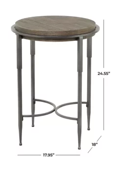New 🥰 Industrial Metal Accent Table by Monroe Lane ⌛ -Monroe Lane Sales Belk 16850