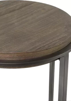 New 🥰 Industrial Metal Accent Table by Monroe Lane ⌛ -Monroe Lane Sales Belk 16852