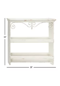 Cheap ⌛ Wood Farmhouse Wall Shelf by Monroe Lane 🥰 -Monroe Lane Sales Belk 1686