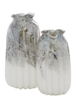 Discount 🛒 Contemporary Glass Vase - Set of 2 by Monroe Lane 🧨