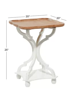 Buy ❤️ Farmhouse Wood Accent Table by Monroe Lane 💯 -Monroe Lane Sales Belk 16896