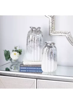 Discount 🛒 Contemporary Glass Vase - Set of 2 by Monroe Lane 🧨 -Monroe Lane Sales Belk 1691