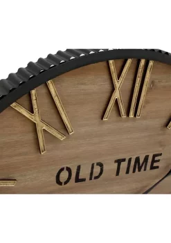 Coupon ✨ Farmhouse Wood Wall Clock by Monroe Lane 🎁 -Monroe Lane Sales Belk 16969