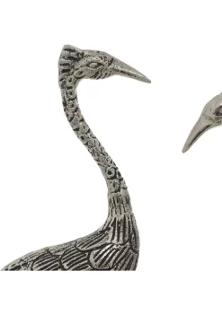 Discount 🎁 Set of 2 Aluminum Rustic Bird Sculptures by Monroe Lane ✨ -Monroe Lane Sales Belk 17002