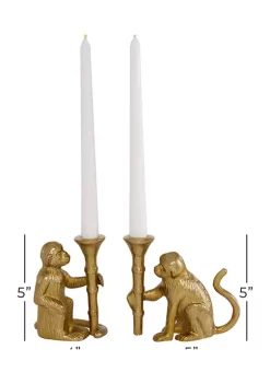 Cheap ⌛ Glam Aluminum Candle Holder - Set of 2 by Monroe Lane ✨ -Monroe Lane Sales Belk 17011