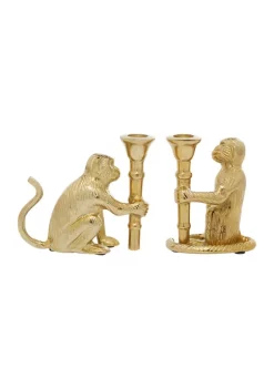 Cheap ⌛ Glam Aluminum Candle Holder - Set of 2 by Monroe Lane ✨ -Monroe Lane Sales Belk 17012