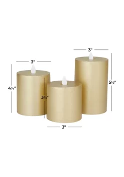 Brand new 🌟 Traditional Wax Flameless Candle - Set of 3 by Monroe Lane ✔️ -Monroe Lane Sales Belk 17056