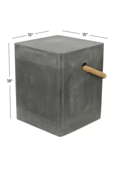 Buy 🌟 Contemporary Magnesium Oxide Outdoor Accent Table by Monroe Lane ❤️ -Monroe Lane Sales Belk 17084