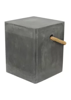 Buy 🌟 Contemporary Magnesium Oxide Outdoor Accent Table by Monroe Lane ❤️ -Monroe Lane Sales Belk 17086