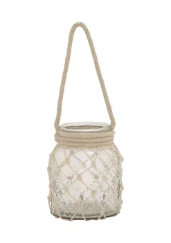 Promo 👏 Coastal Glass Lantern by Monroe Lane ❤️ -Monroe Lane Sales Belk 17178