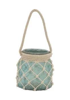 Promo 👏 Coastal Glass Lantern by Monroe Lane ❤️ -Monroe Lane Sales Belk 17179